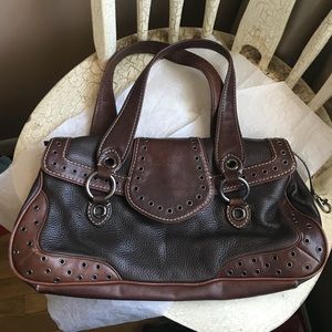 MICHAEL Michael Kors Brown Leather Shoulder Bag